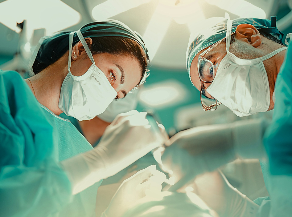 Применение открытых хирургических инструментов