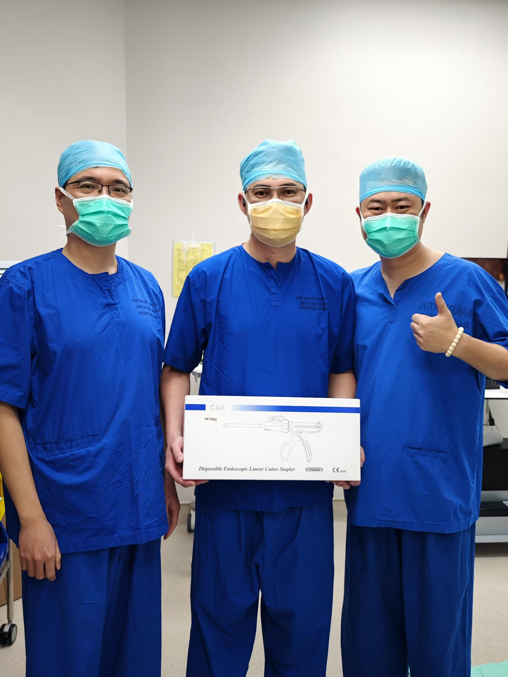 Successful Thoracic Surgery on Middle Eastern Refugee at Hospital Serdang with CAK Endoscopic Staplers